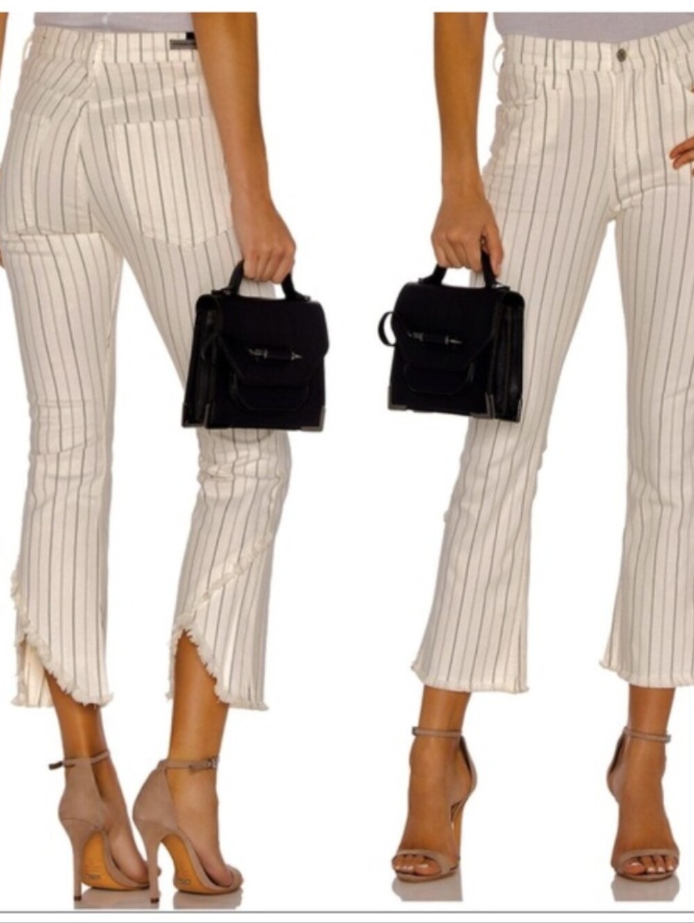 Citizens Of Humanity Drew Fray High Rise Crop Flare Size 27